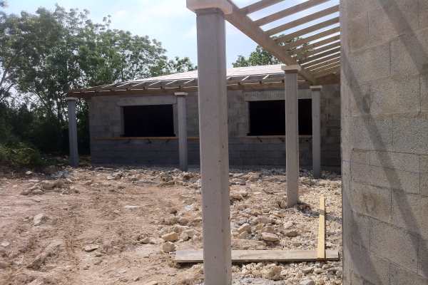 03 - maçon pour colonnes en béton pour maison neuve à Aytré Charente Maritime 17